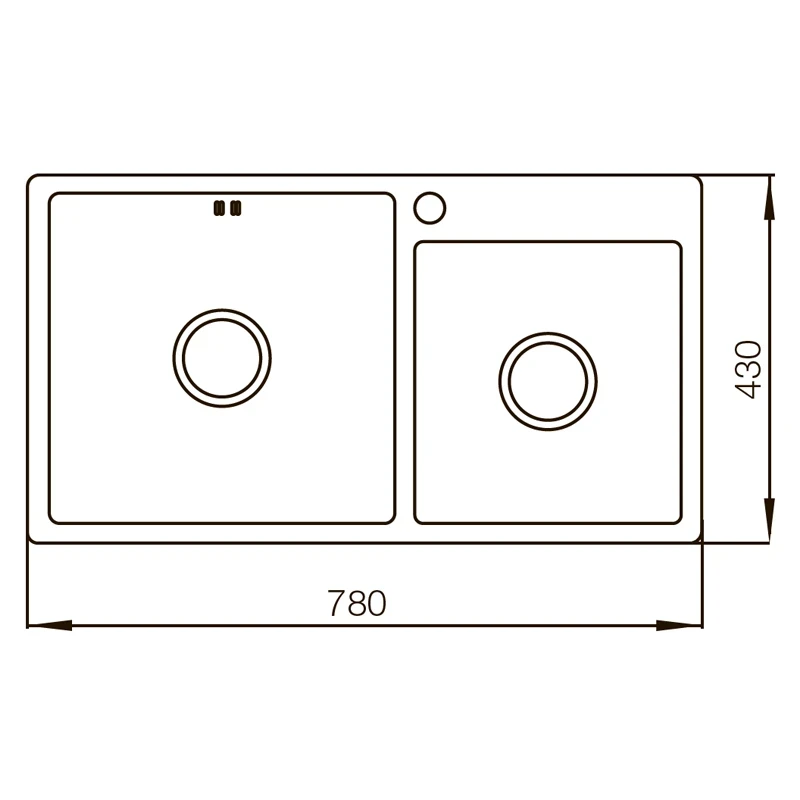 Мийка Mixxus MX7843-220x1.0-PVD-Black (MX0565)