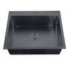 Мийка з диспенсером та сушаркою для посуду Zerix ZH6050B-215 (3.0/1.0) PVD-Black (ZM5563)