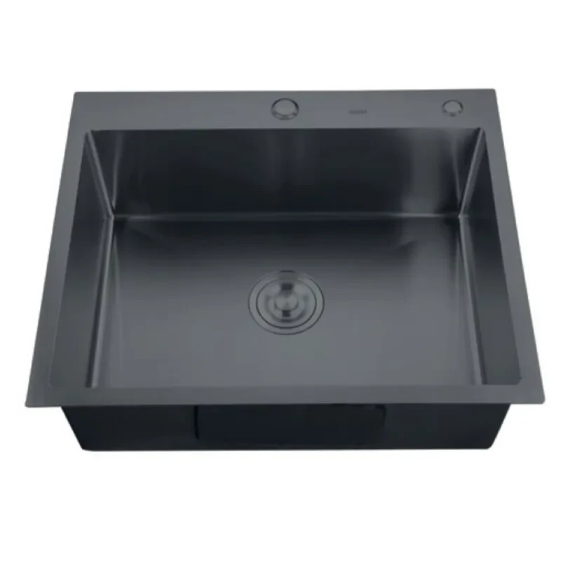 Мийка з диспенсером та сушаркою для посуду Zerix ZH6050B-215 (3.0/1.0) PVD-Black (ZM5563)
