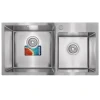 Набор Mixxus SET-7843D-220x1.0-Satin (мойка+смеситель+диспенсер+сушка для посуды) (MX0583)
