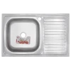 Кухонна мийка накладна Zerix Z8050L-04-160E (Satin) (ZX1614)