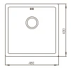 Мойка Mixxus MX4843-220x1.0-PVD-Bronze (MX0558)