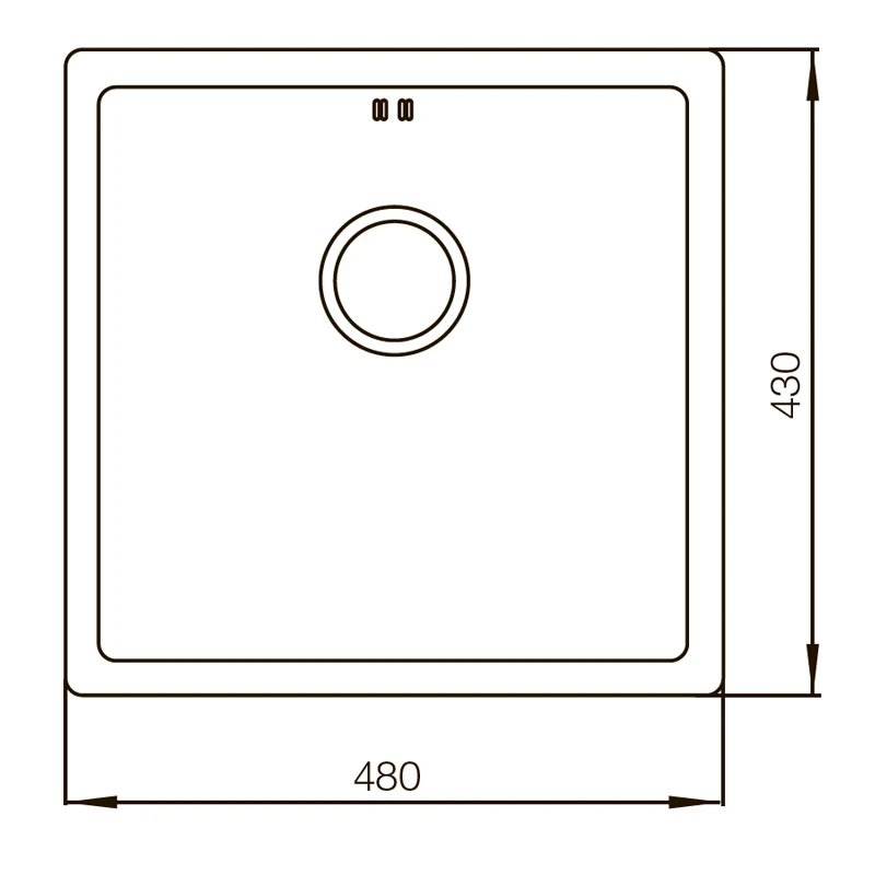 Мийка Mixxus MX4843-220x1.0-PVD-Bronze (MX0558)