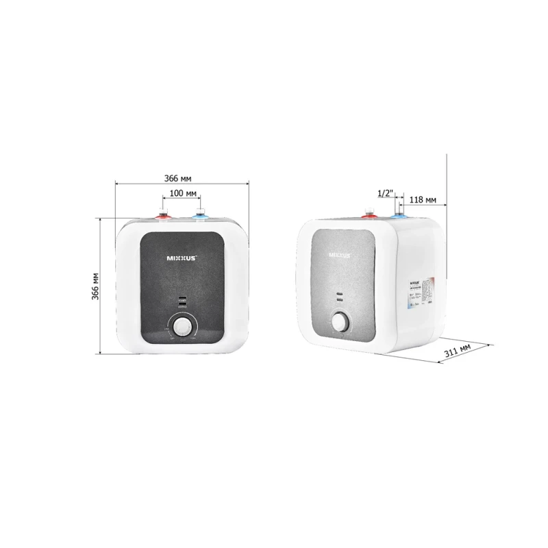 Водонагреватель "Под мойку" MIXXUS EWH-1215 SMALL UNDER накопительный 15 л, мокрый тен 1,5 kW (WH0605)