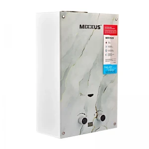 Газовая колонка MIXXUS GWH-0510 BASIC GLASS дымоходная 10 л/мин (панель из стекла с рисунком) (WH0026)