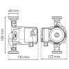 Насос циркуляционный центробеж. Koer KP.GRS-25/8-2-180 (с гайками, кабелем и вилкой) (KP0253)