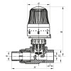 Кран термостатичний з термоголовкою прямий PPR 20x1/2 Koer K0156.PRO (KP0199)