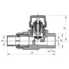 Кран термостатичний прямий PPR 20x1/2 Koer K0151.PRO (KP0192)