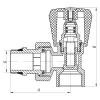 Вентиль кутовий 1/2x1/2 "антіпротічка" Koer KR.901-Gi (KR0173)