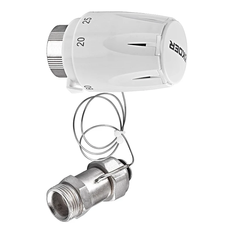Термоголовка Koer KR.1337 - M30x1.5 з проточним сенсором (KR5219)