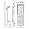 Сталевий радіатор 33х500х800.S Koer (бок. підключення) (RAD120)