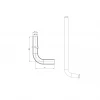 Трубка Г-подібна для приєднання радіатора Koer KA.D16-500 - 16(2.2mm) x 15-500mm (KR4904)