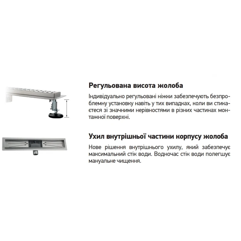 Душевой трап из нержавеющей стали SUS304 Koer FD29-70x900 (AC0626)