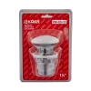 Донный клапан для умывальника с переливом Koer PW-03-11 1 1/4'' (кнопка) (KR3397)