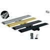 Душовий трап із нержавіючої сталі SUS304 KOER FD35-70x900-BLACK (KR4749)