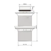 Донный клапан для умывальника Mixxus POP-UP-09 GRAY 1 1/4'' СLICK-СLACK графитовая керамическая накладка (AC3569)