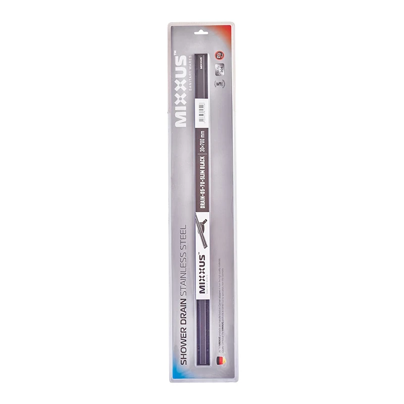Душевой трап с нерж. стали SUS304 Mixxus Drain-05-70-Slim Black (30x700 мм) (Черный) (MI6170)