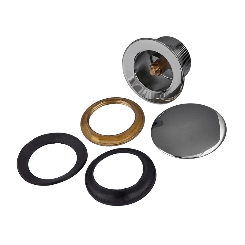 Донний клапан для ванної Koer PW-05-01 1 1/2'' (кнопка) (Колір хром) (KR3406)