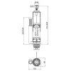Комплект арматуры Koer KT-0301-3/8" (спускная 2-х + наполнительная с универс. подключением) (KR5059)