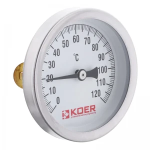 Накладной термометр с пружиной KOER KT.672A D=63мм 120 град. (KR4759)