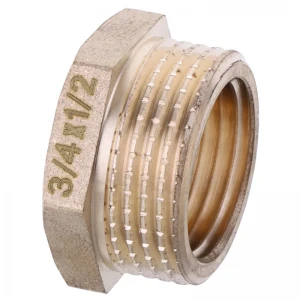 Футорка Koer KF.F0608.WN - 3/4"x1/2" (без нікелю) (KR5100)