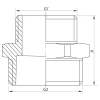 Ніпель редукційний 1/2 "х3 / 4" Koer KF.N0608 (KF0034)