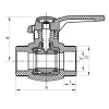 Кран шаровый PPR КШ (ручка) для горячей воды 63 (Koer K0180.PRO) (KP0232)