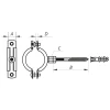 Хомут трубний оцинкований Koer KCB.10.G 1/2" (20-25) сірий (KR2784)