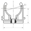 Кріплення для PPR труби 50 Koer K0078.PRO (KP0093)