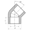 Угол 45 90 PPR Koer K0202.PRO (KP2567)