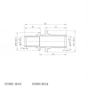Муфта соединительная переходная Koer KA.С20-25 - 20(2.8mm) x 25(3.5mm) (KR4860)
