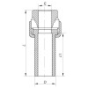 Розбірне різьбове з'єднання ВР 25x3 / 4F PPR Koer K0235.PRO (KP2600)