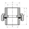 Згін-американка ВР 40x1.1 / 4F PPR Koer K0132.PRO (KP0167)