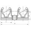 Двойное крепление для PPR трубы 25 Koer K0081.PRO (KP0097)