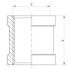 З'єднувальна муфта 3/4" Koer KF.C08 (KF0011)