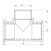 Трійник 1/2'' ВНВ Koer KF.T06FMF (KF0066)