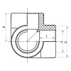Угол с тремя выходами 32 PPR Koer K0031.PRO (KP0038)