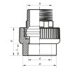 З'єднувальна муфта ЗР 40x1.1 /4M PPR Koer K0100.PRO (KP0119)