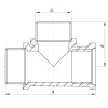 Трійник 1/2'' ВНН Koer KF.T06FMM (KF0067)