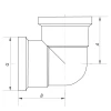 Угол 1/2'' ВВ (хром) Koer KF.L06F.CHR (KF0124)
