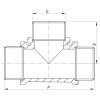 Трійник 1/2'' ННН Koer KF.T06M (KF0069)