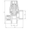 Клапан запобіжний ВЗ 1/2"х3/4" Koer KR.1262 (з вих. для підключ. манометра) (1.5 бар) (KR3109)