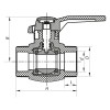 Кран кульовий PPR КШ (ручка) для гарячої води 63 (Koer K0180.PRO) (KP0232)