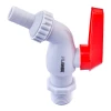 Кран пивний PVC (White+red) Plamix PVI-1/2" (PM0631)