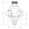 Редуктор тиску Koer KR.1252 1/2 "(KR2663)