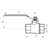 Кран кульовий 3/4" ГГР ГАЗ (NF.612) NOLF (NF2925)