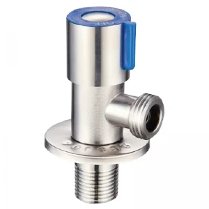 Кран для подключения сантехприборов Mixxus VAL-01-1/2x1/2 с нерж.ст. SUS304 (синий) (MI6117)