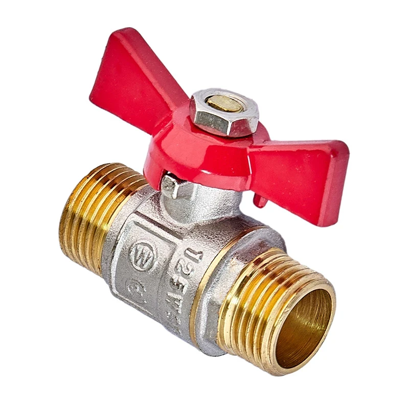 Кран кульовий Waterpro WP608-15MMW - 1/2" ГШМ (сталевий метелик) (WP3296)