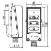 Термостат електричний накладний KOER KR.1355E (з виносною гільзою) (+5…+90*C) (KP2779)
