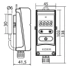 Термостат электрический накладной Koer KR.1355E (с выносной гильзой) (+5…+90*C) (KP2779)